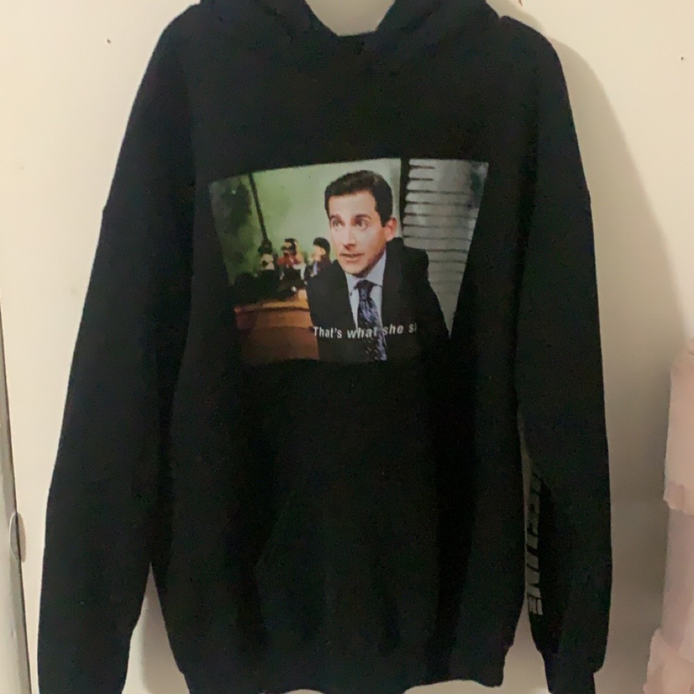 The office black hoodie